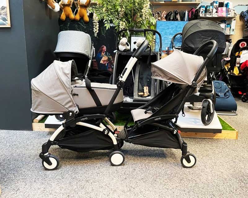 YOYO Connect stroller with 6+ bassinet and pack