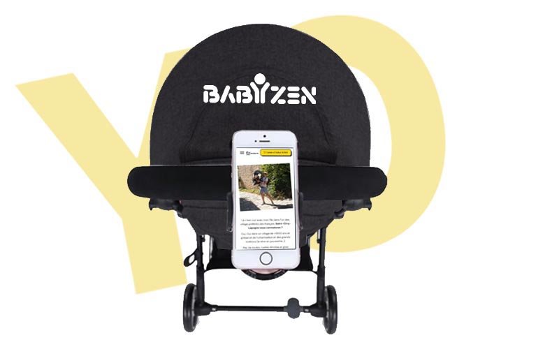 Phone support for a YOYO Babyzen stroller