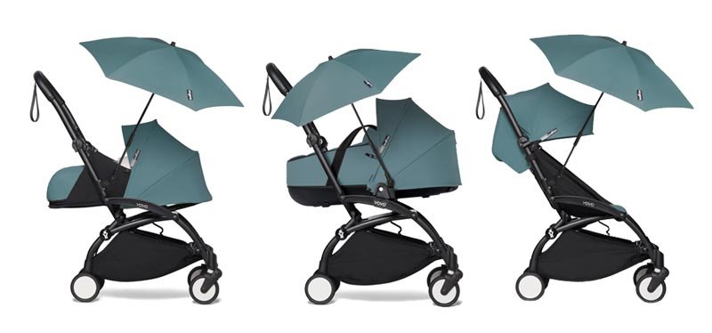 The YOYO Babyzen parasol on all YOYO stroller configurations