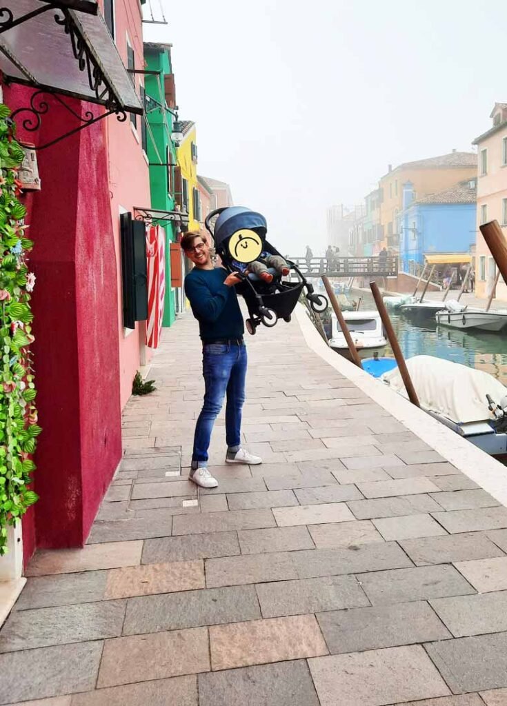 YOYO Babyzen stroller in Venice in Italy