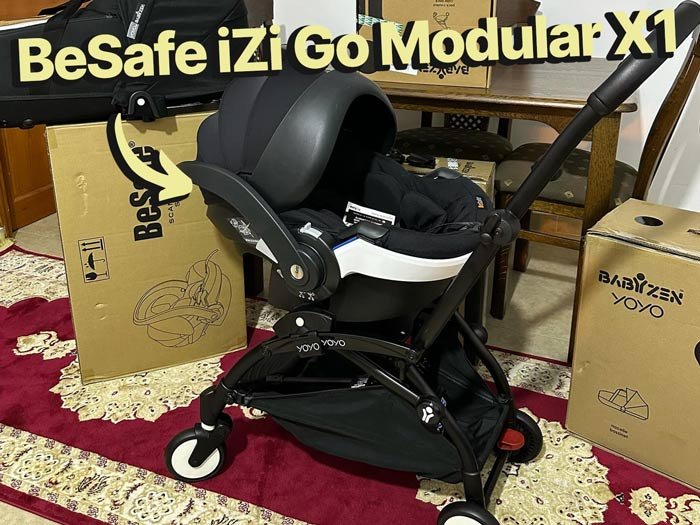 Cozy besafe izi go modular x1 on a YOYO Babyzen stroller