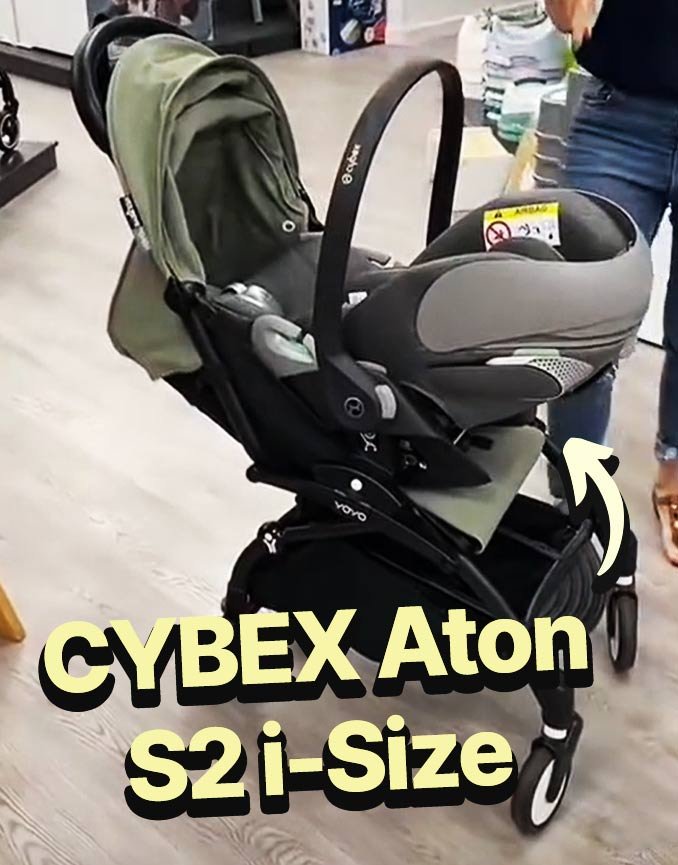 Cozy Cybex Aton S2 i-Size on a YOYO Babyzen stroller