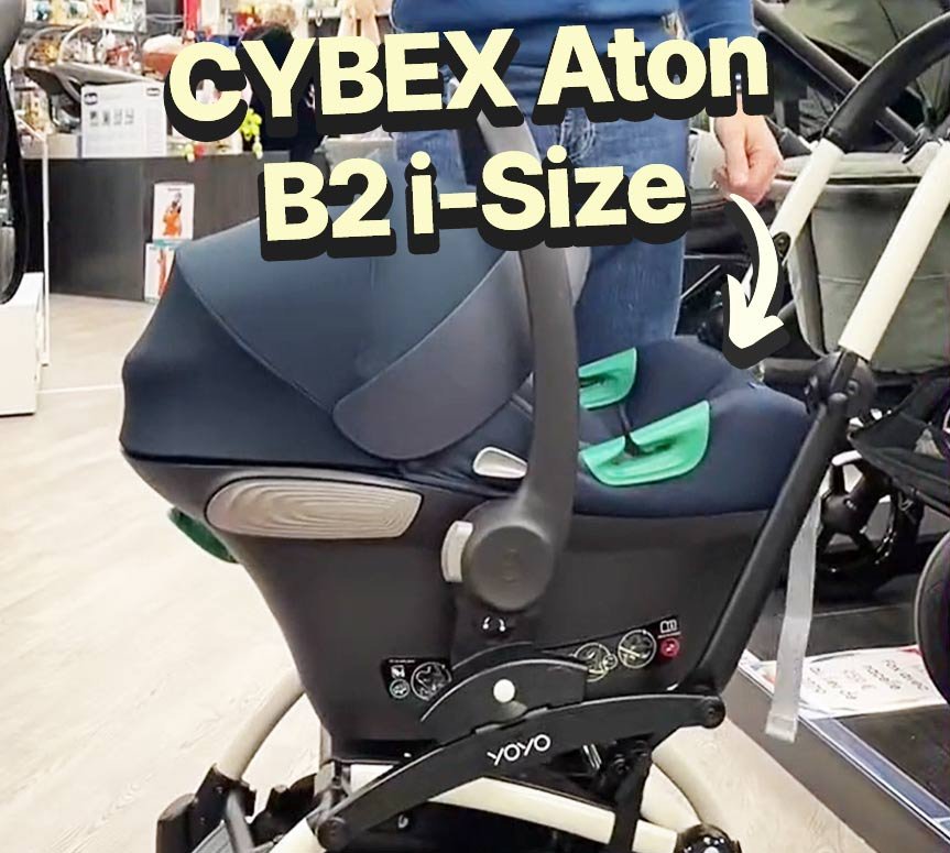 Cozy Cybex Aton S2 i-size on a YOYO Babyzen stroller